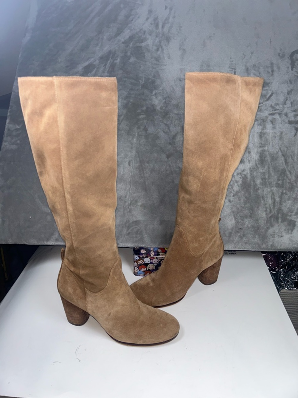 Sam Edelman bohemian Camellia Over-the-Knee Suede Boot in Cognac Tan - Picture 3 of 16